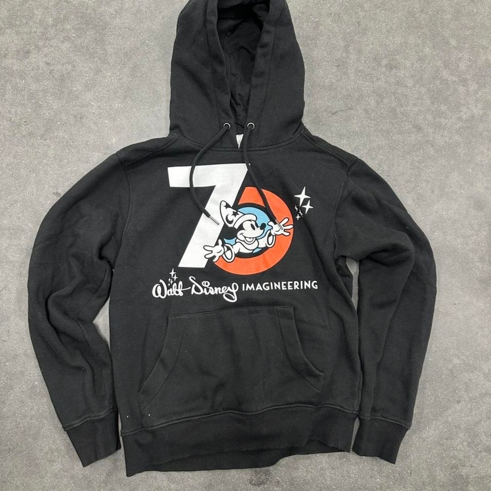 Disney Mickey Mouse imagineering exclusive black graphic hoodie Size SM